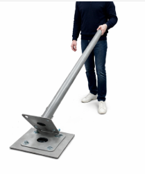Mât basculant 3m/4m/5m/6m par la semelle